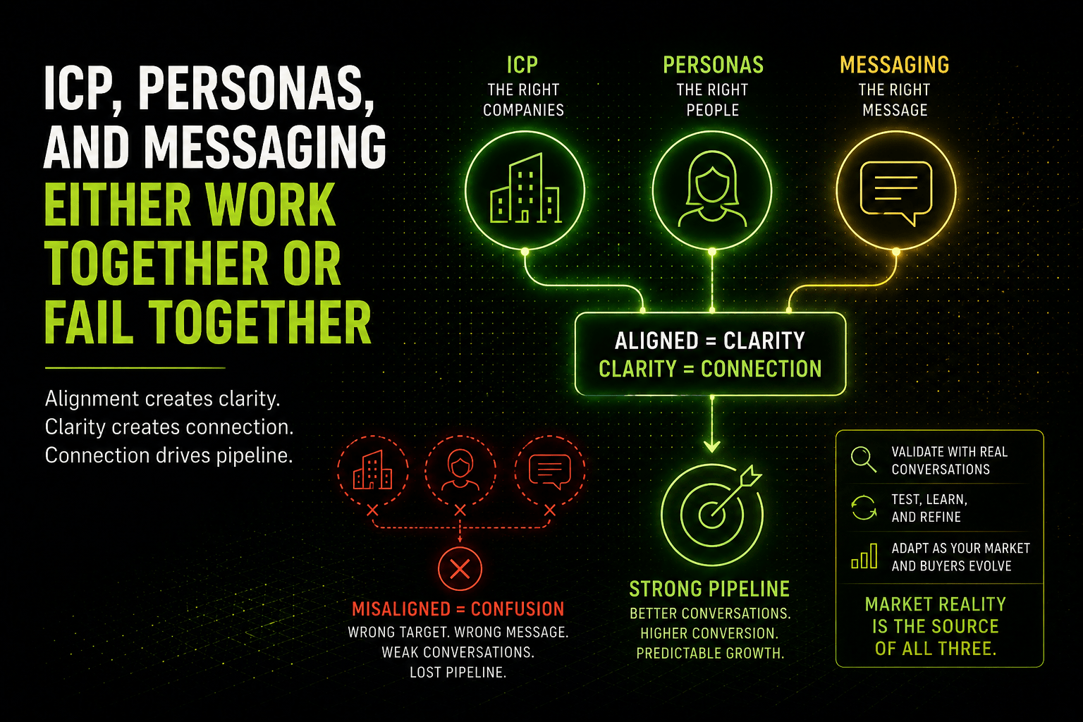 ICP, Personas, and Messaging Either Work Together or Fail Together